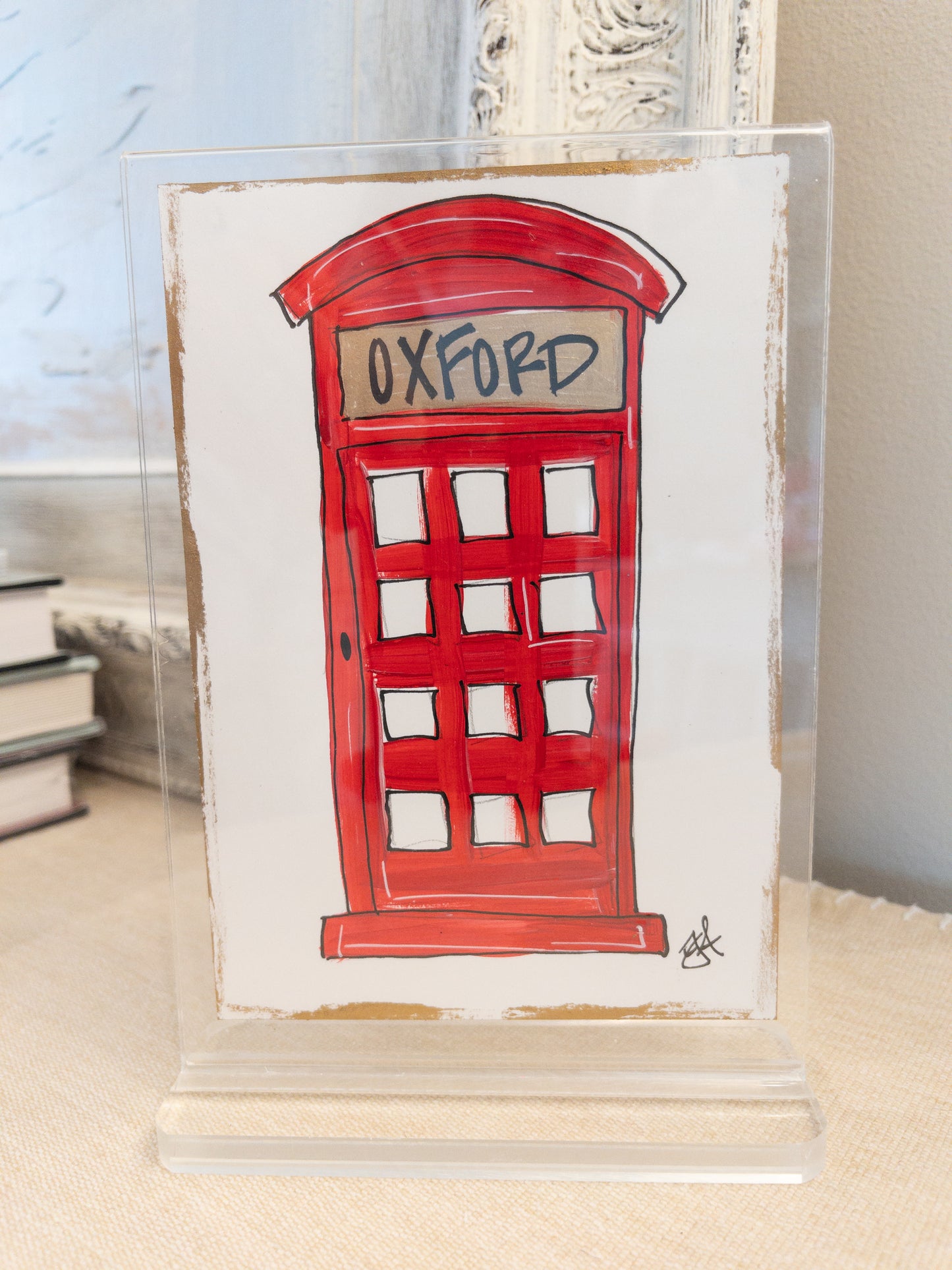 Oxford Red Phone Booth Art