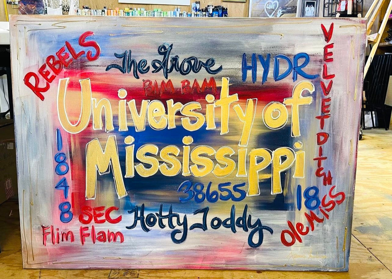 University Canvas Art