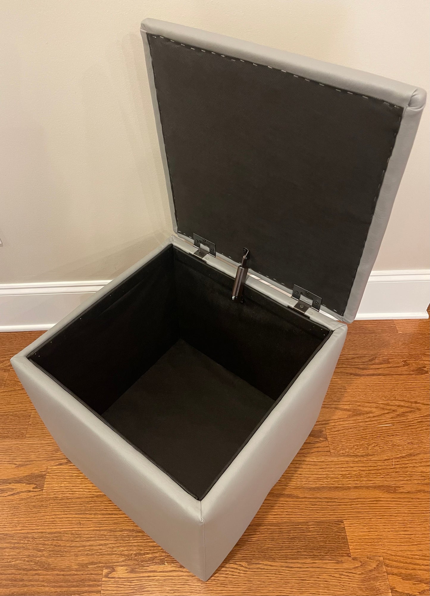 Storage Ottoman In Grey