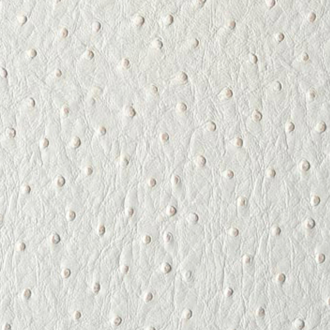 The “Sophie” Deluxe Twin Headboard (Faux White Emu Leather)