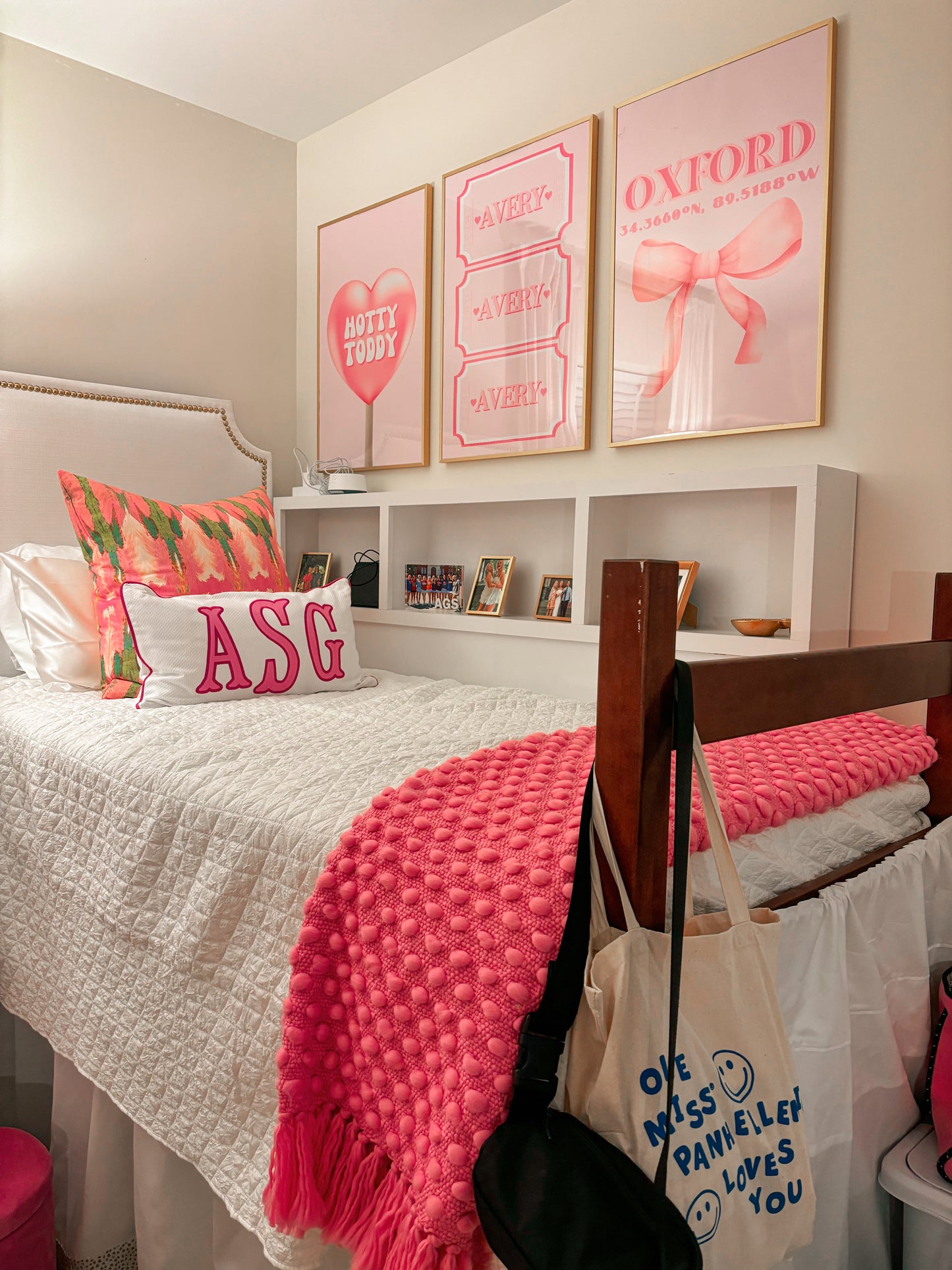 The “Cubby” Dorm Bedside Shelf