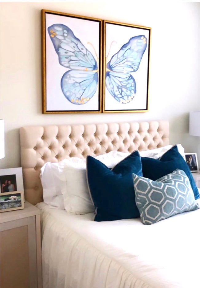 Butterfly “Classic Blue” Canvas