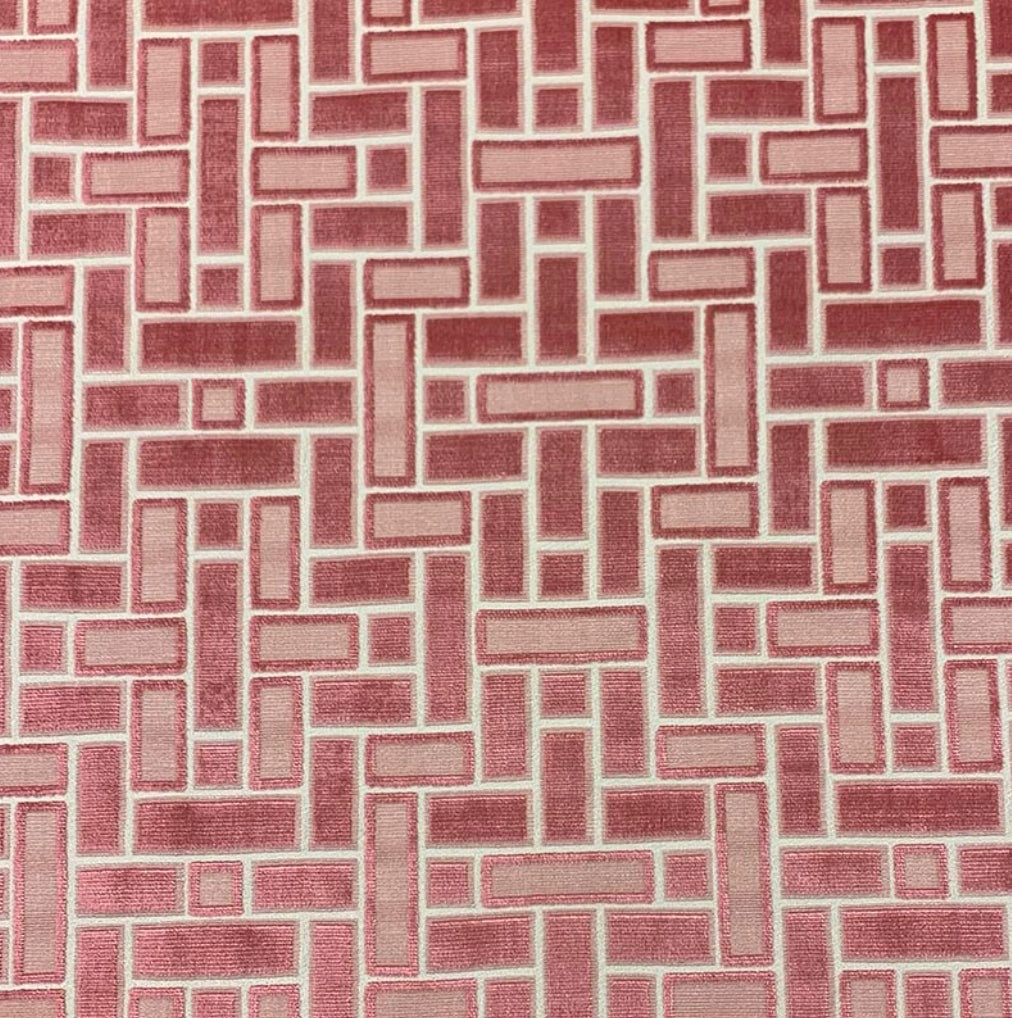 Geo In Pink Velvet