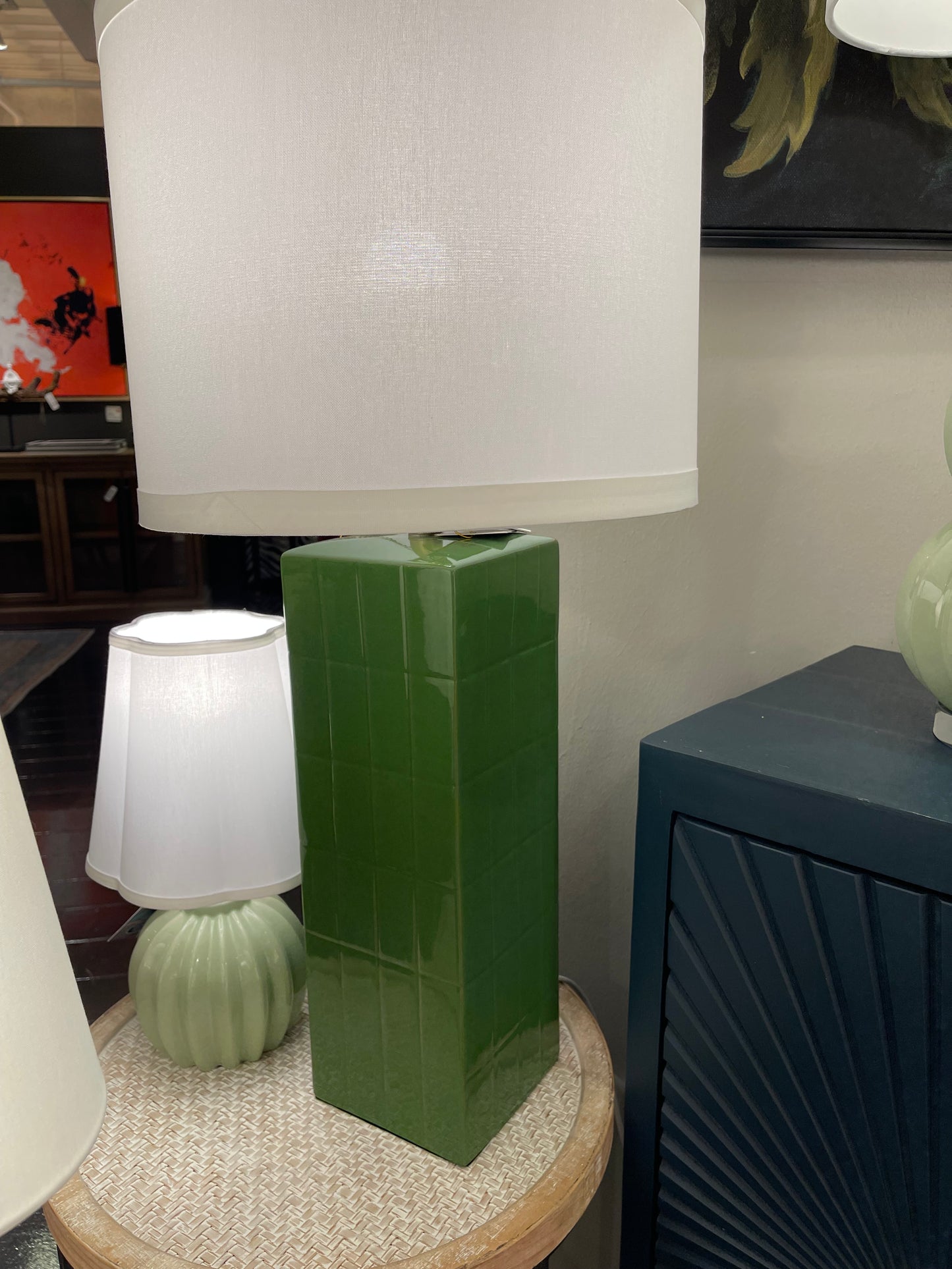 Green Fields Ceramic Table Lamp
