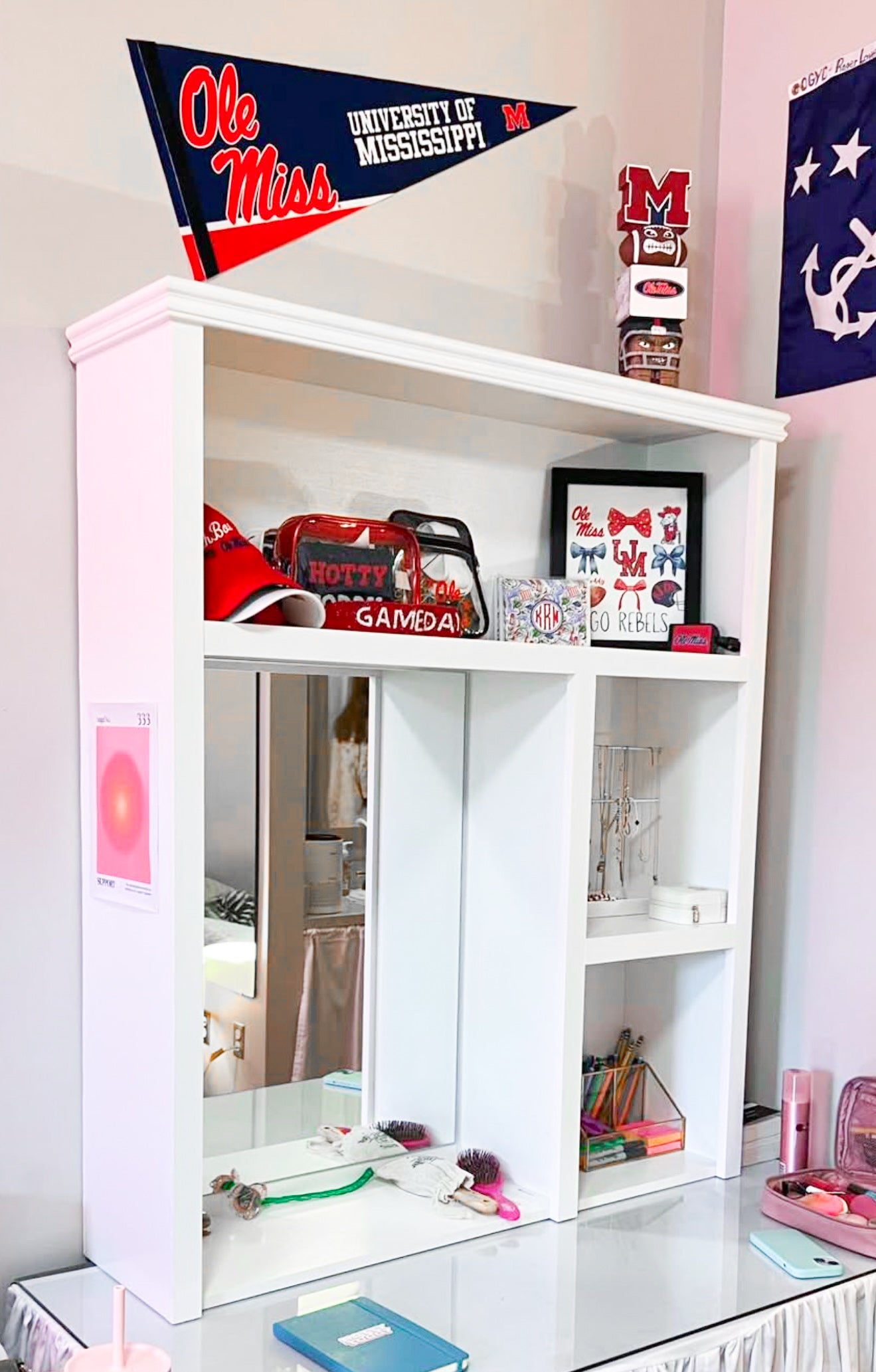 The “Maisie” Dorm Desk Hutch