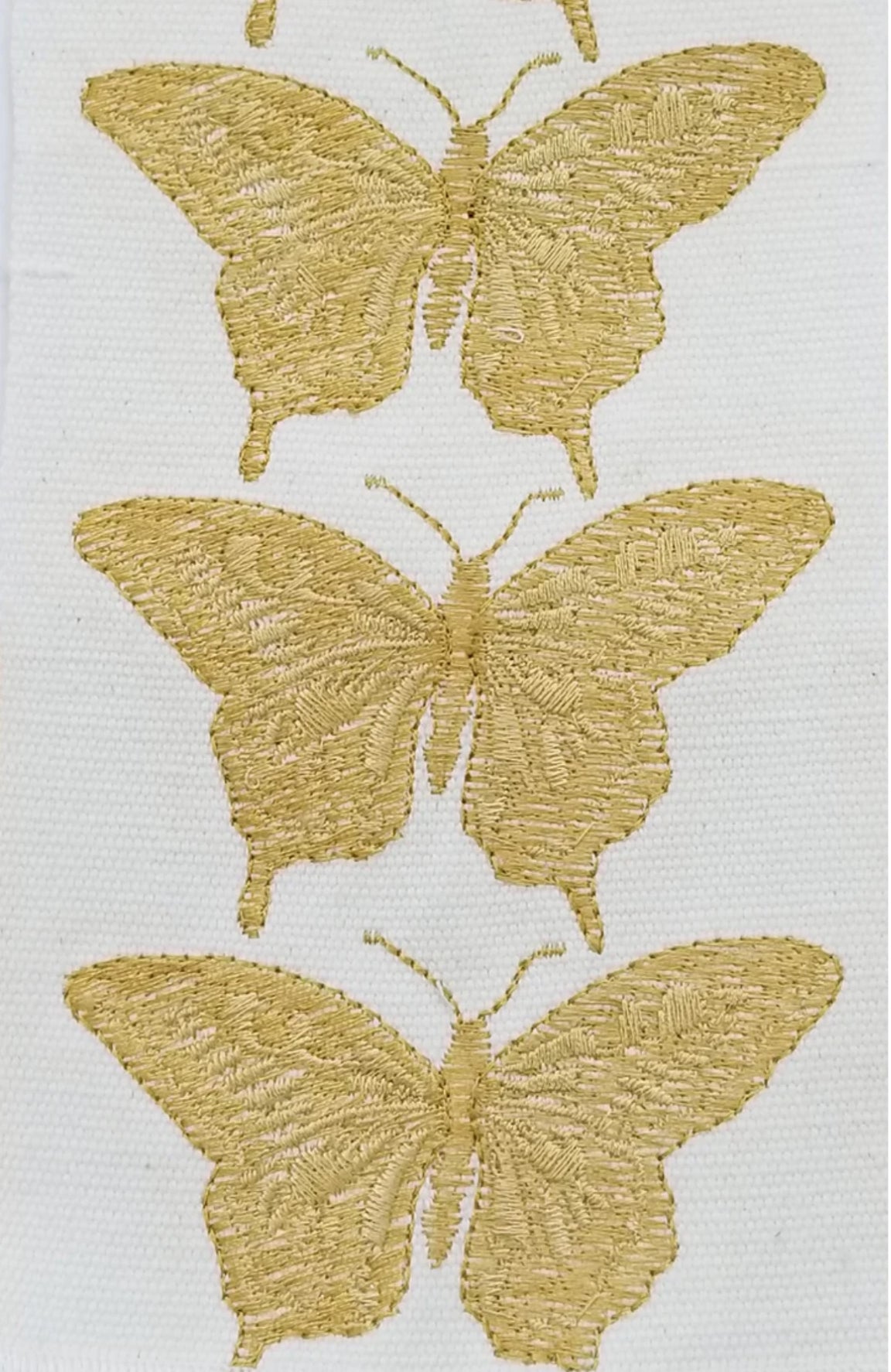 Gold Butterfly 41 Embroidered Trim Tape