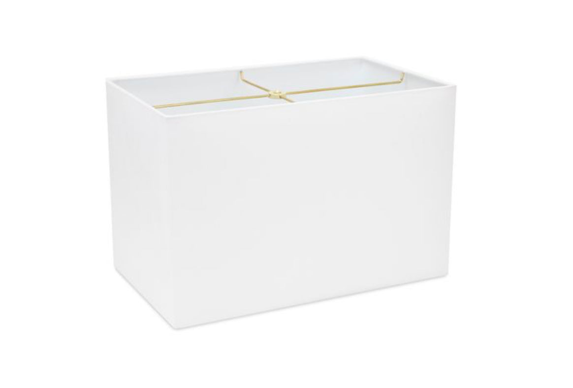 Ainsley Floor Lamp In White w/ White Linen Shade