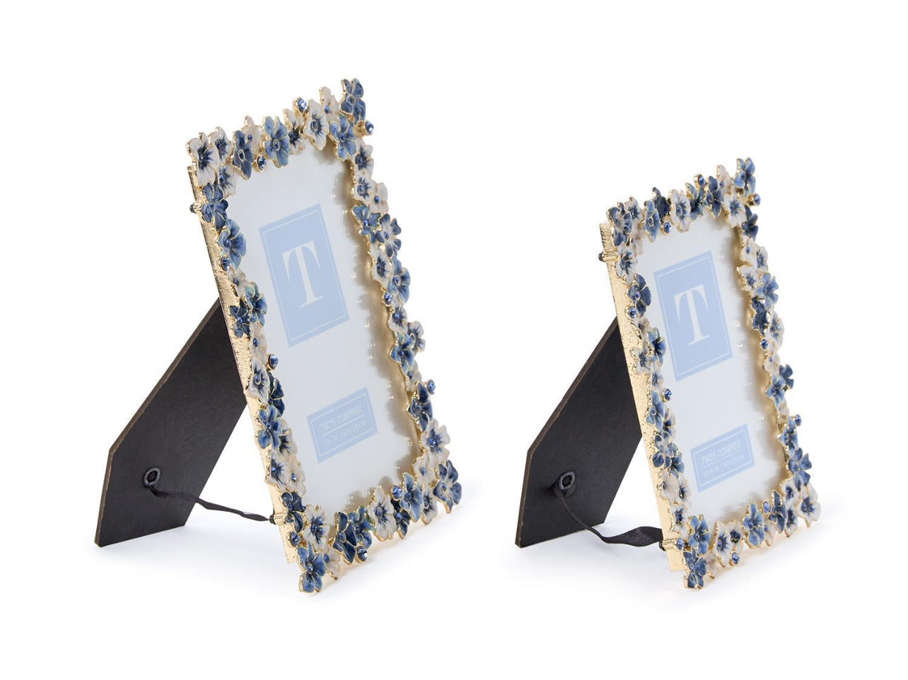 Blue Hydrangea Hand-Painted Picture Frame (4”x6”)