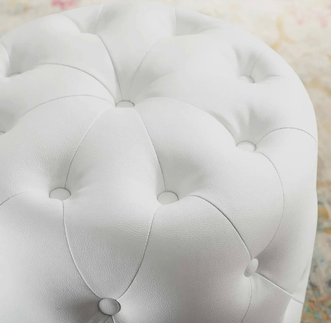 Tufted Button Ottoman