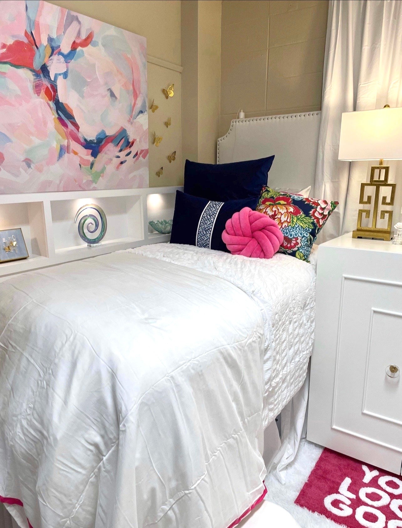 The “Cubby” Dorm Bedside Shelf