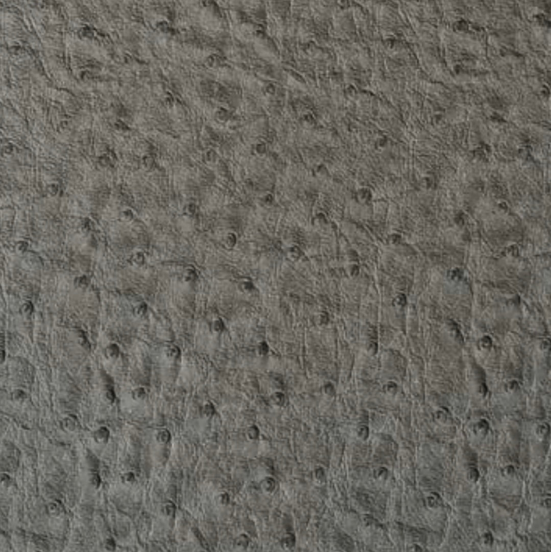 Ottoman (Faux Grey Emu Leather)