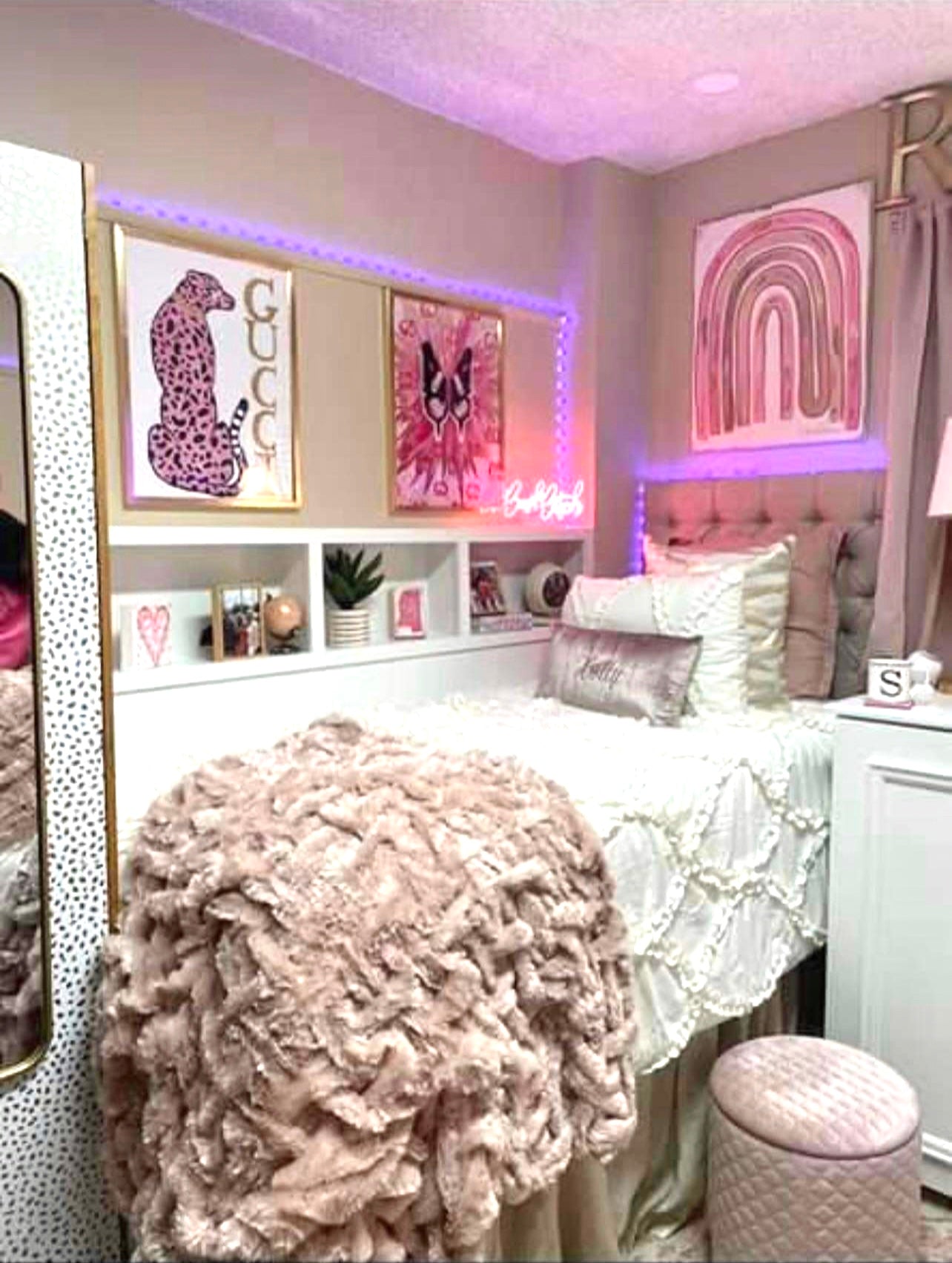 The “Cubby” Dorm Bedside Shelf