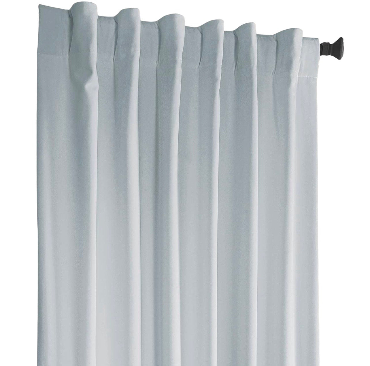 Lux Powder Blue Velvet Drapery