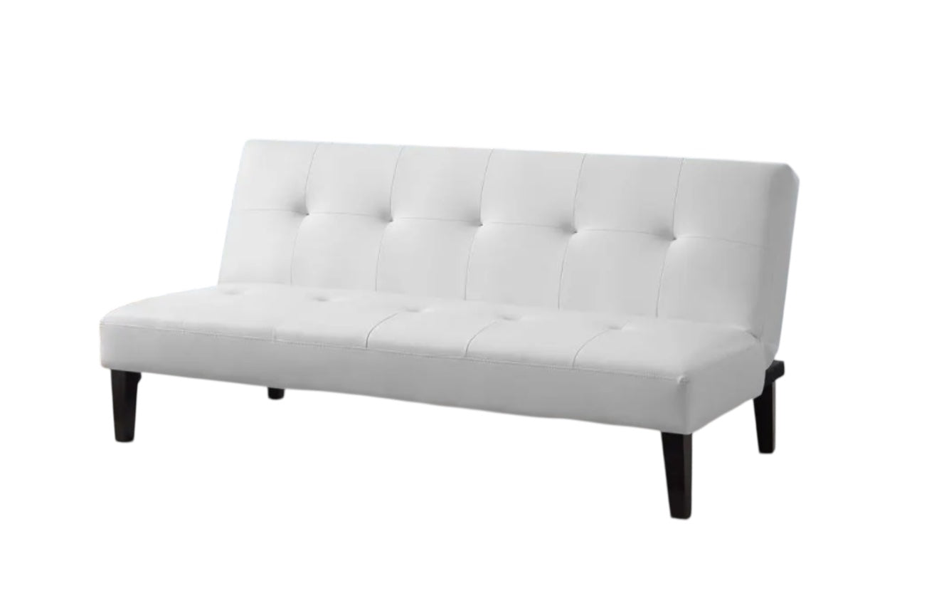 White Futon (Comes With Gold Or Black Legs)