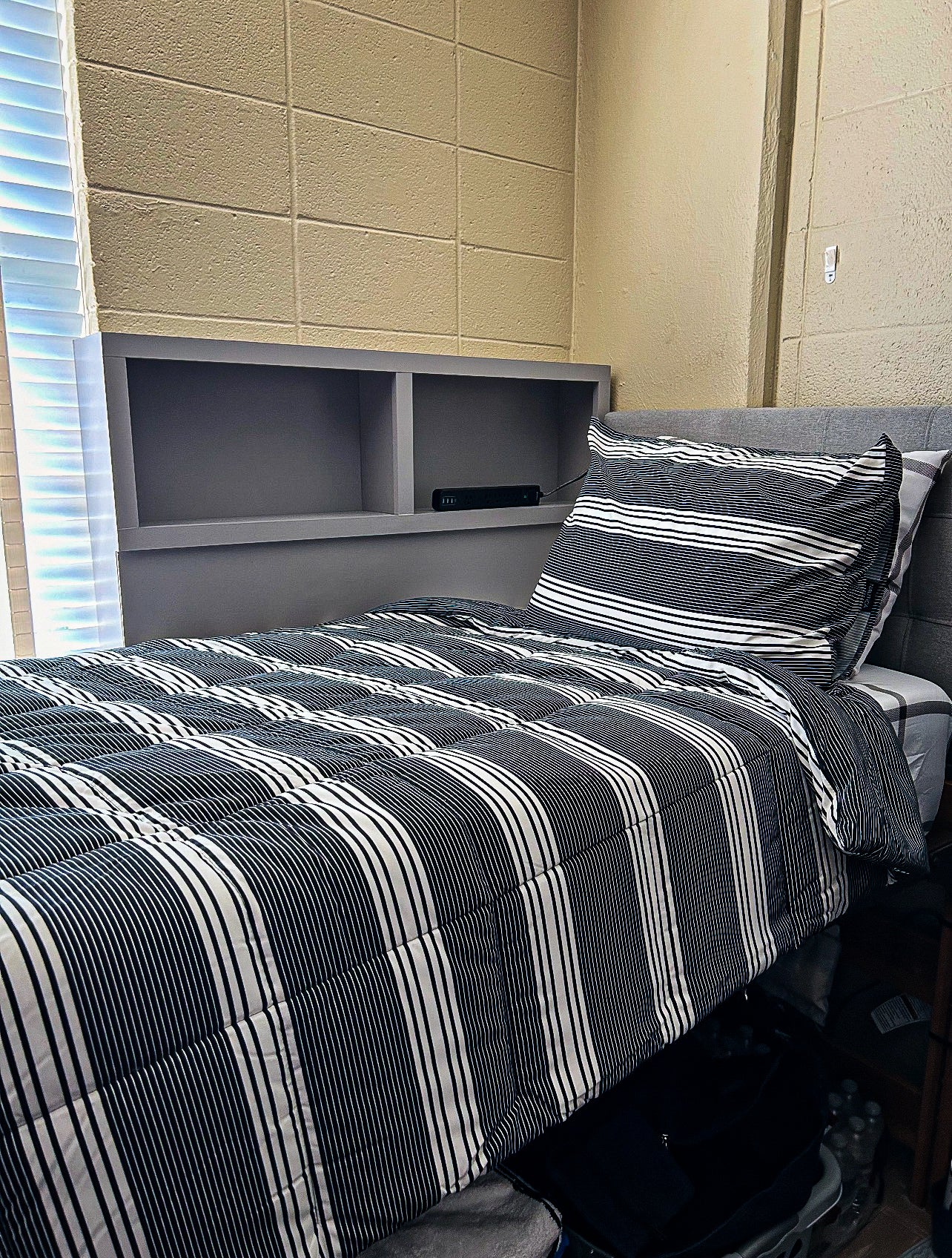 The “Cubby” Dorm Bedside Shelf