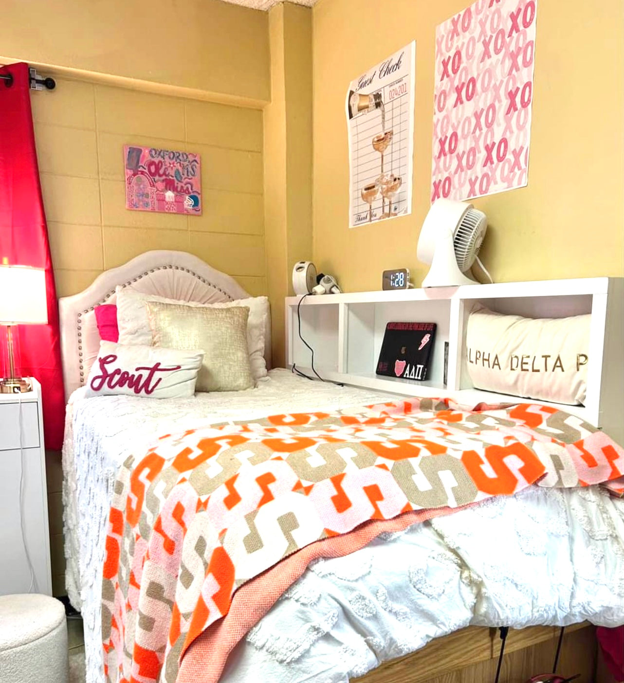 The “Cubby” Dorm Bedside Shelf