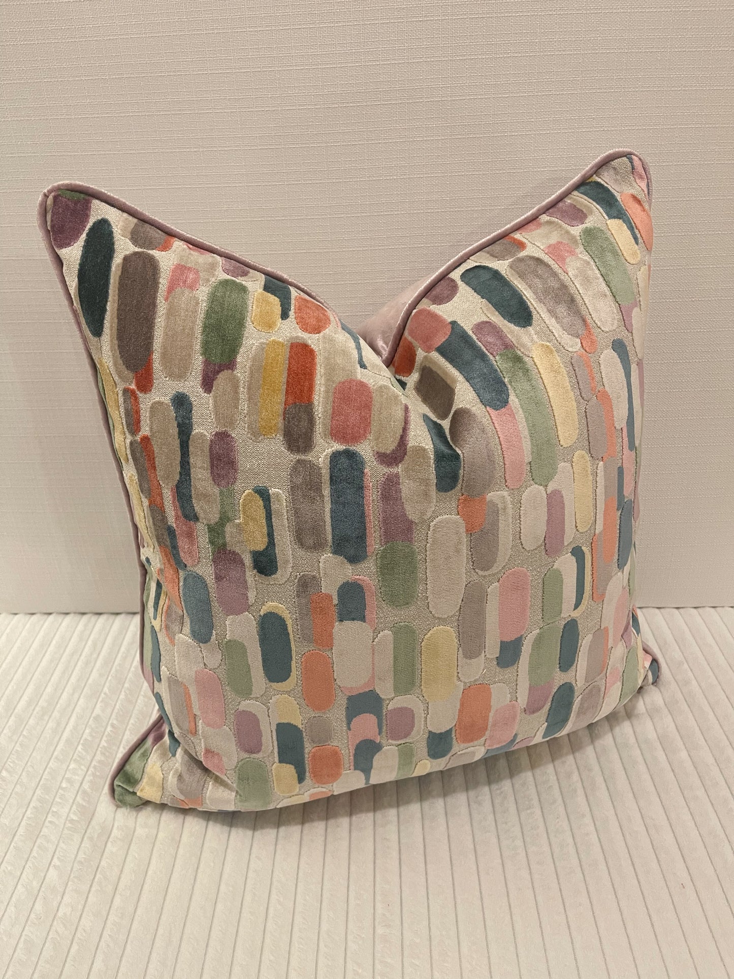 Pillow In Confetti Rain (Multi) Velvet