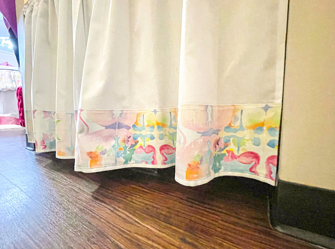 Dorm Custom Sink Curtains