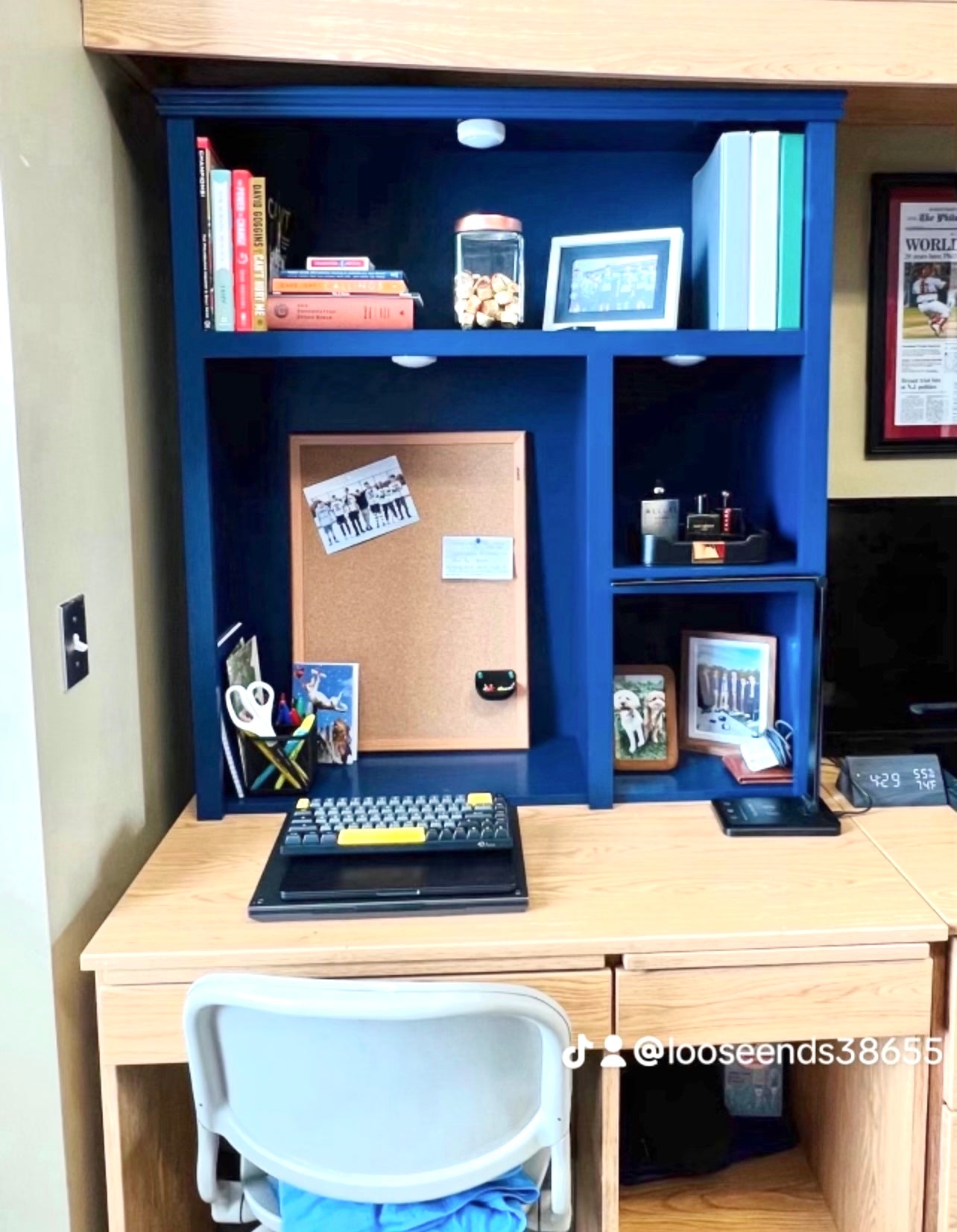 Hefley/Deaton Dorm Desk Hutch Ole Miss