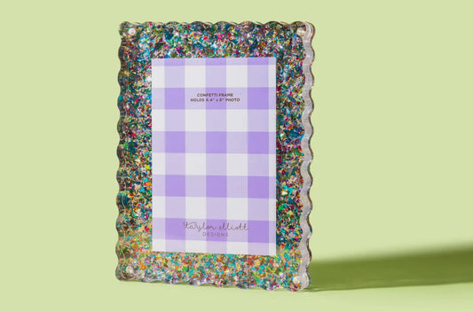 Acrylic Picture Frame Medium (Colorful Confetti)