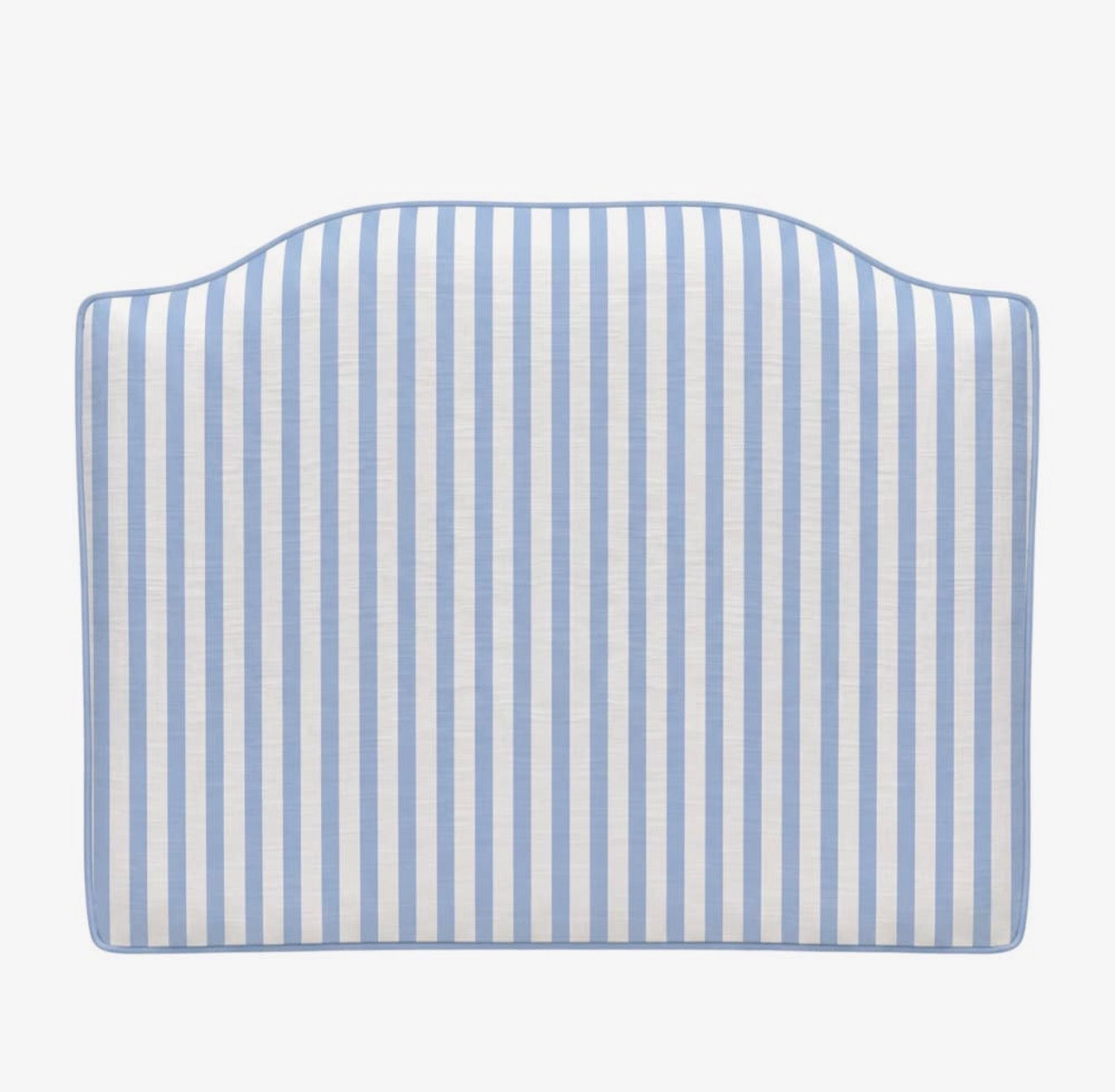 “The Easy Dorm Headboard” in Cottage Stripe. Available in Blue, Green & Pink.