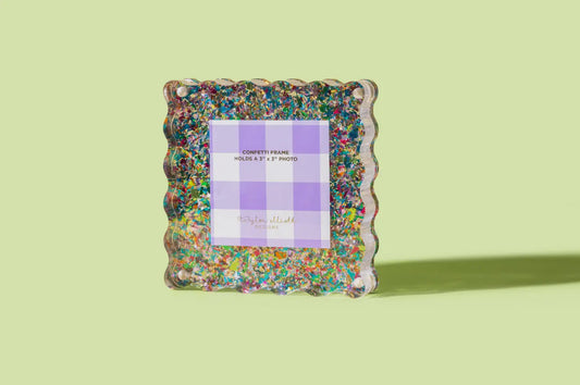 Acrylic Picture Frame Small (Colorful Confetti)
