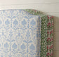 “The Easy Dorm Headboard” in Blossoms. Available in Blue & Pink.