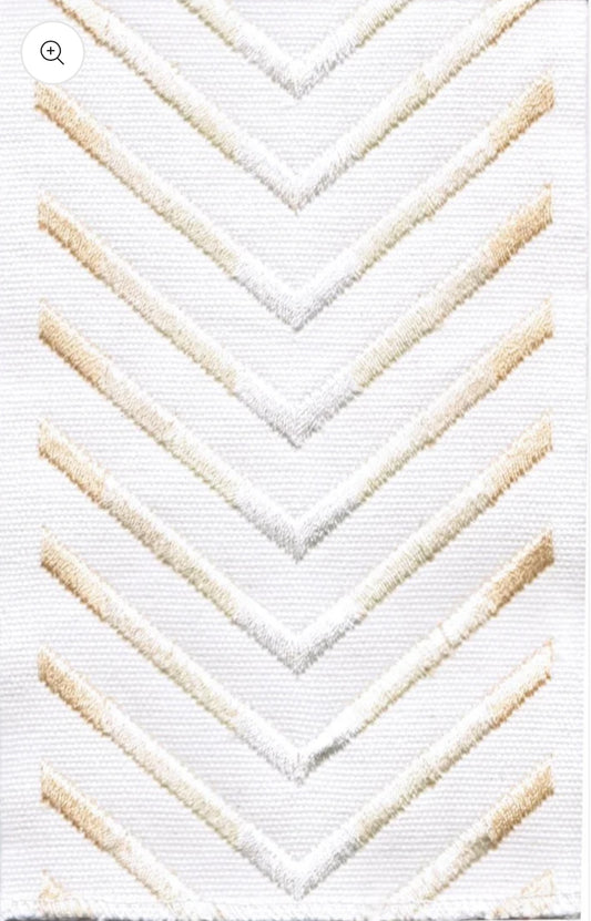 Rio Cream Embroidered Trim Tape