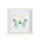 Light Blue Butterfly ShadowBox Wall Art-10”sq