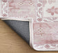 Ava Washable Rug Pink Multi (5’x8’) Other sizes available (See in description)