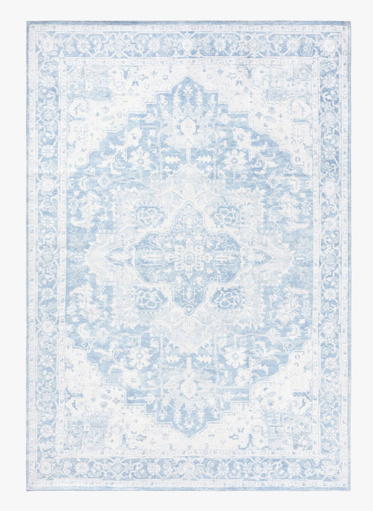 Ellington Washable Rug Light Blue (5’x8’) Other Sizes Available (See In Description)