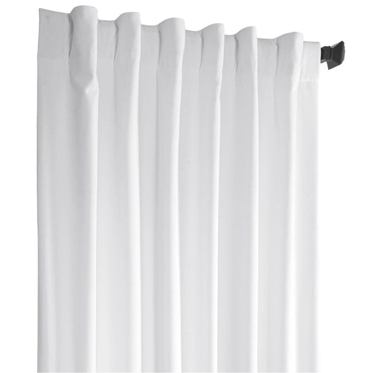 Lux White Velvet Drapery