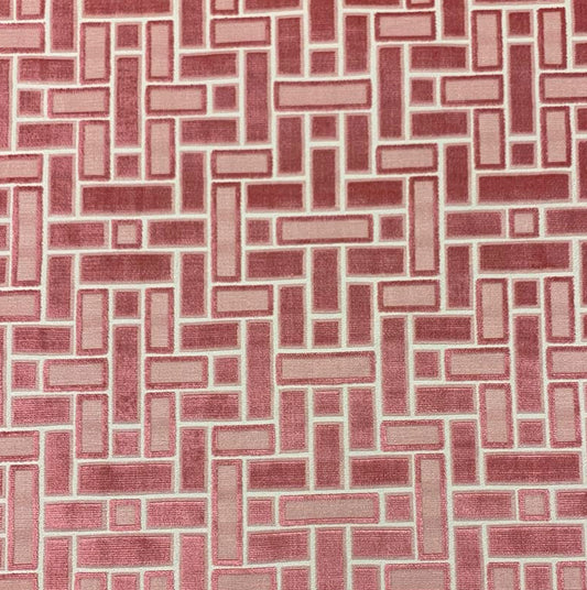 Geo In Pink Velvet