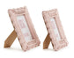 Pink Wicker Weave Scalloped Picture Frame (4”x6”)