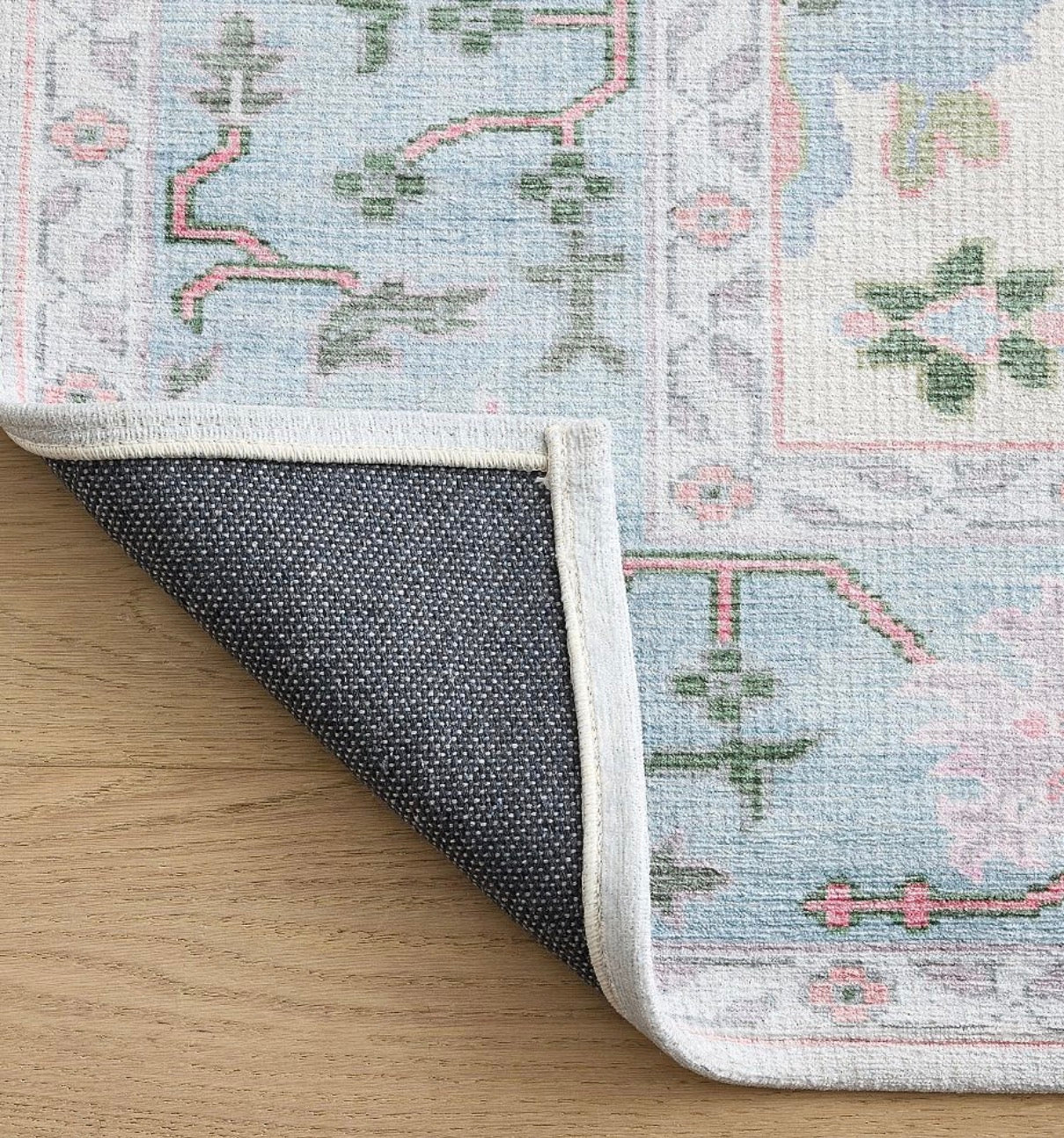 Ava Washable Rug Blue Multi (5’x8’) Other sizes available (See in description)