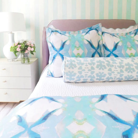 Jasmine Blue Duvet Cover Twin (Microlux Fabric) Prices start at $380.00.