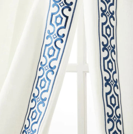 Patrica Linen Lined Curtain Panel (Prices Start At 220.00)