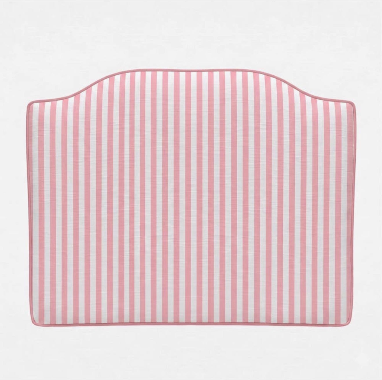 “The Easy Dorm Headboard” in Cottage Stripe. Available in Blue, Green & Pink.