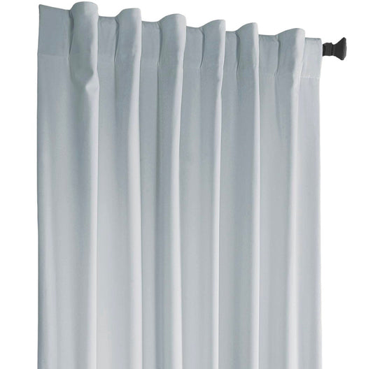 Lux Powder Blue Velvet Drapery