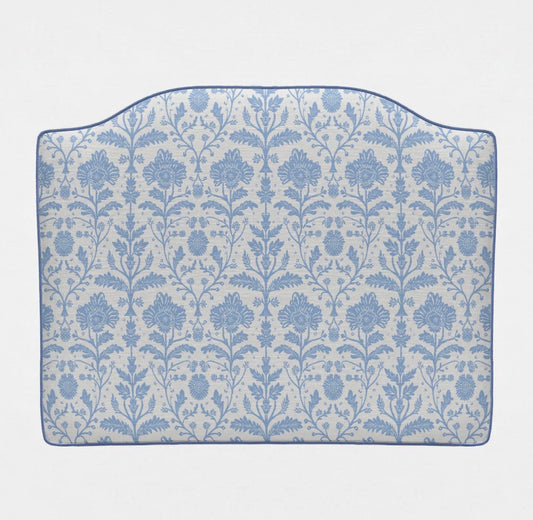 “The Easy Dorm Headboard” in Blossoms. Available in Blue & Pink.