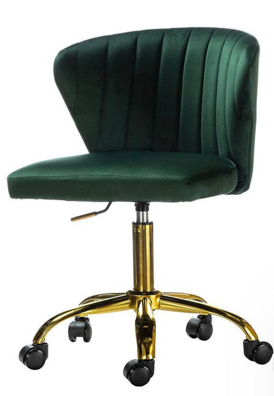 Green Velvet Desk Chair