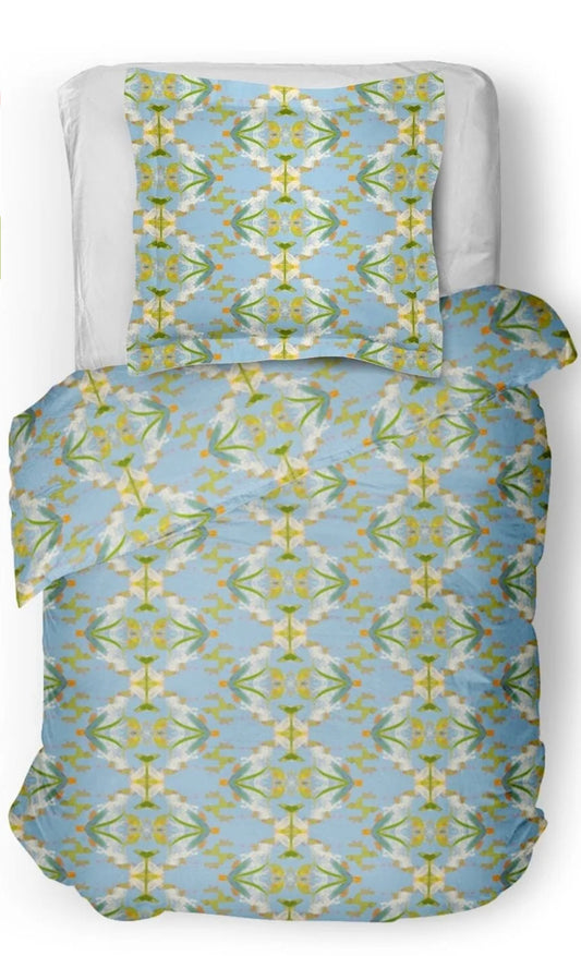 English Garden Blue Dorm Bedding Set, Twin XL
