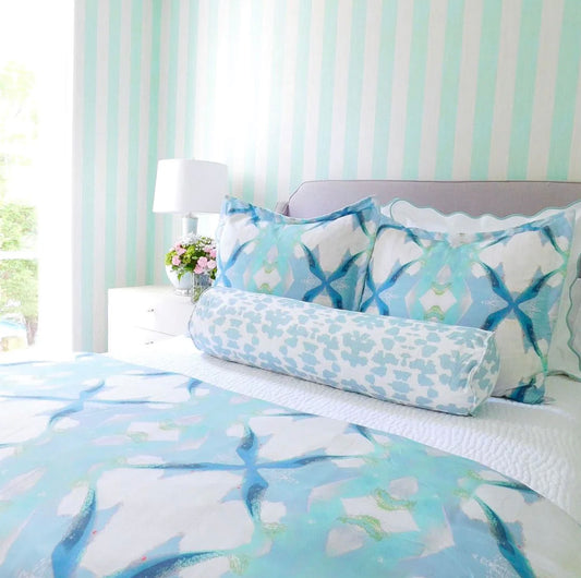 Jasmine Blue Duvet Cover Twin (Microlux Fabric) Prices start at $380.00.