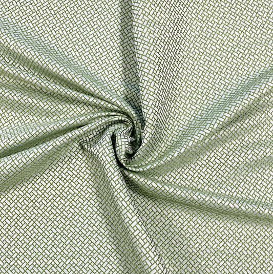 Green Bricks Fabric