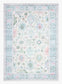 Ava Washable Rug Blue Multi (5’x8’) Other sizes available (See in description)