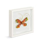Orange Butterfly ShadowBox Art-10”sq