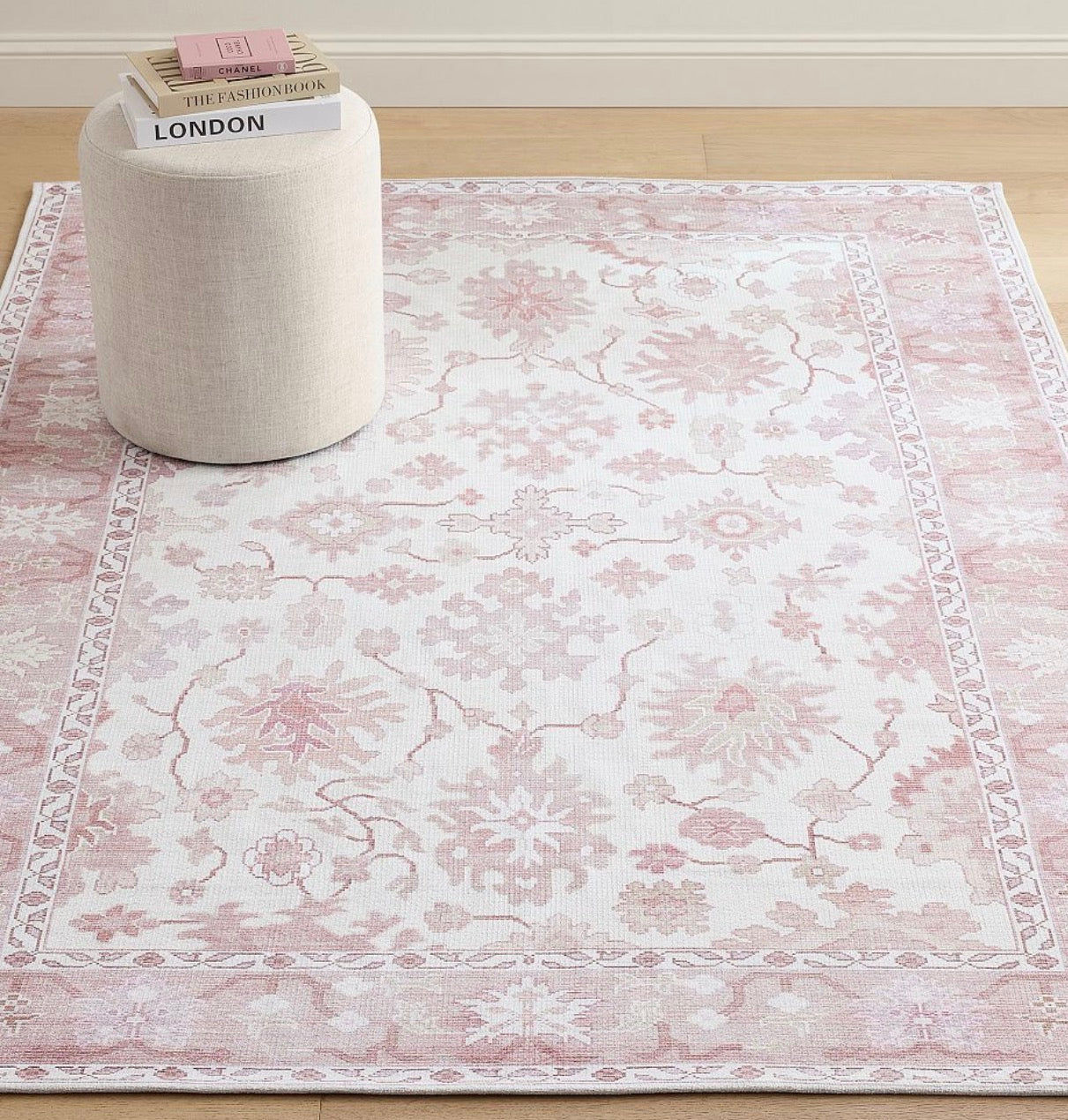 Ava Washable Rug Pink Multi (5’x8’) Other sizes available (See in description)