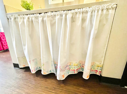 Dorm Custom Sink Curtains