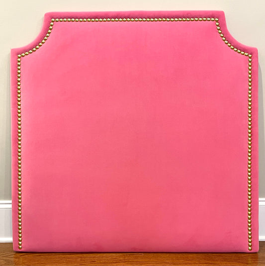 The “Chelsie” Hot Pink Velvet Twin Headboard